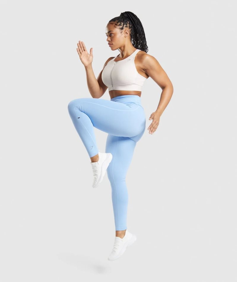 Women's Gymshark Speed Leggings Light Blue | NZ 3ZFVIM